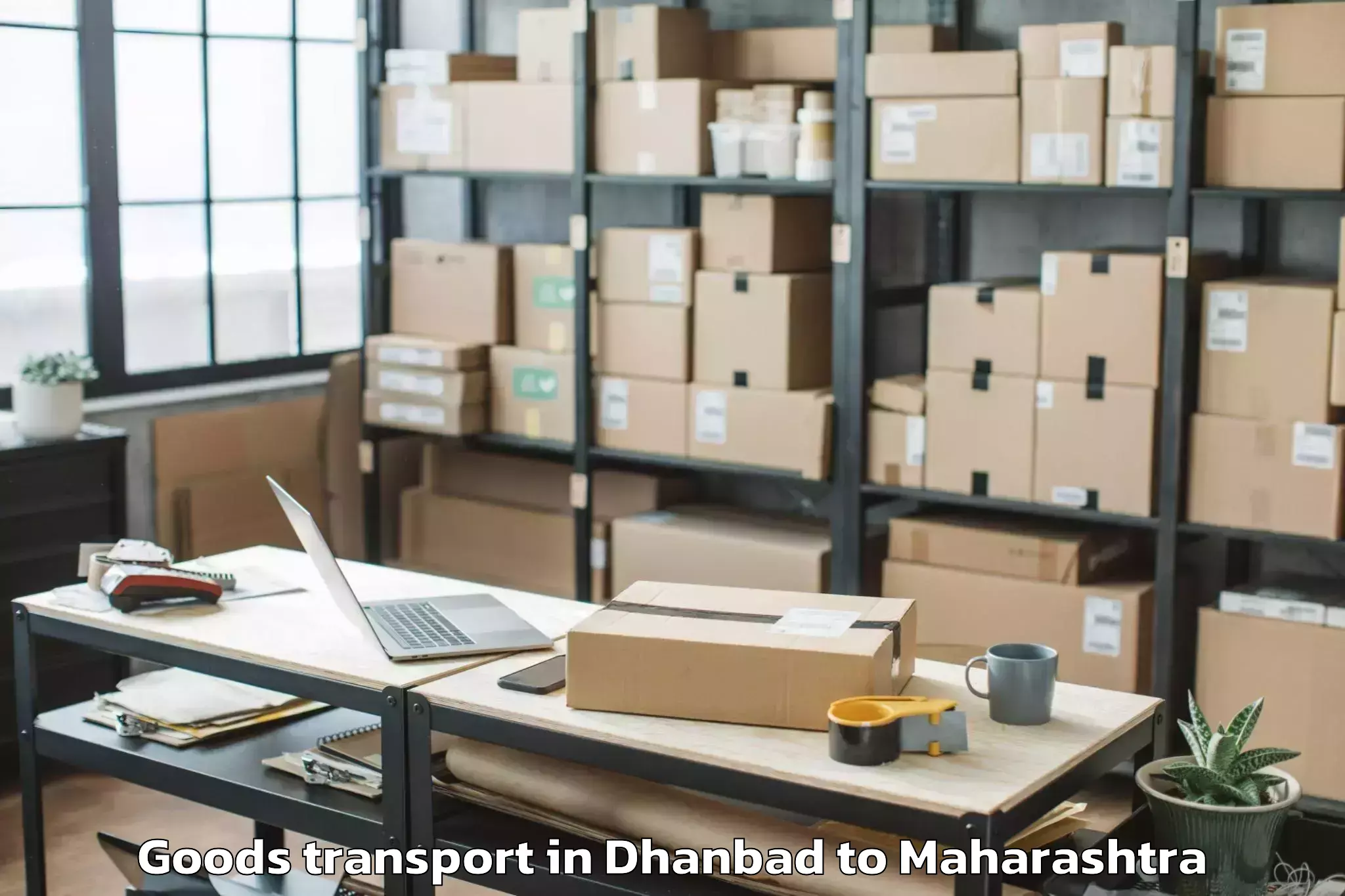 Easy Dhanbad to Sadak Arjuni Goods Transport Booking